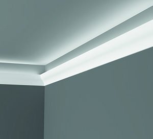 Curved Composite coving profile IL3 for LED light strips