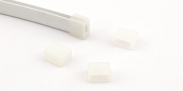 LED Neon Flex Solid End Caps