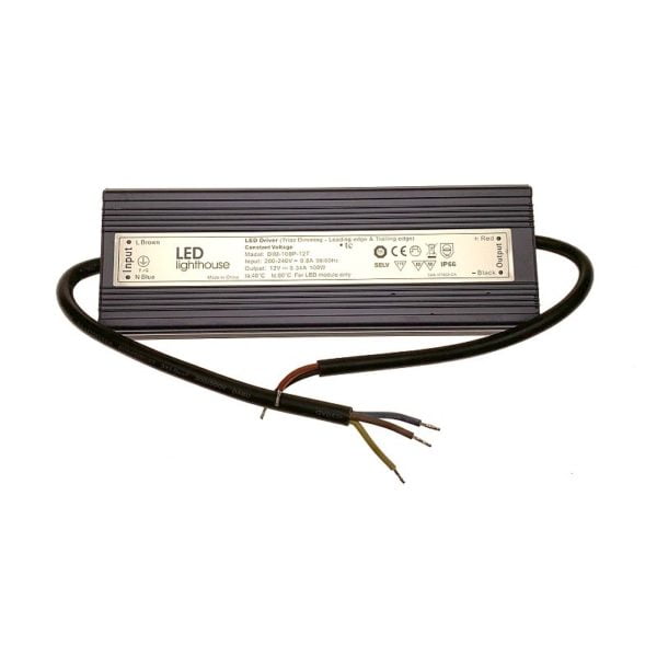 Mains to 12V LED Strip Dimmable Driver 100W