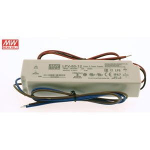 Mean Well 60 Watt LED Driver 12V IP67 (LPV-60-12)