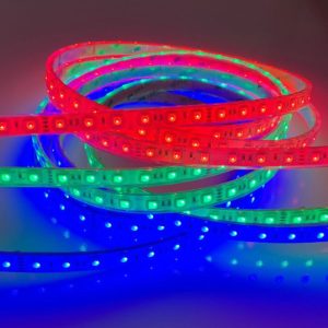 12V Waterproof RGB LED Strip Light Colour Variations